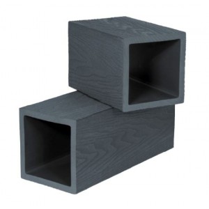 POLIVAN Столб опорный 3D WOOD (125*125), цвет ЧЁРНЫЙ